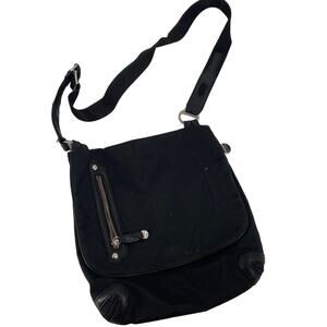 Tumi black nylon crossbody bag
